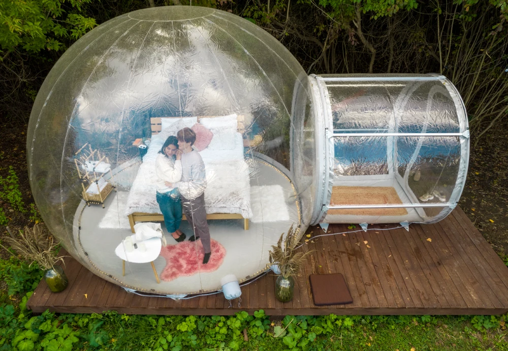 bubble tent dinner party